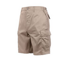 Khaki Rip-Stop Battle Dress Uniform Combat Shorts (2XL)